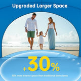 Beach Tent Sun Shelter, Beach Shade Tent with UPF50+ UV Protection, Beach Sun Shelter, Beach Shade with 2 Zippered Doors, Portable Beach Tent for Beach Camping Fishing