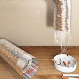 Oniissy Kitchen Exhaust Fan Ventilation Fan,Smoke Absorber Fume Extractor Fan Pipe Duct Exhuast Fan USB Adjustable Speed,for Home Bathroom Garage(Fan plus 6m pipe)