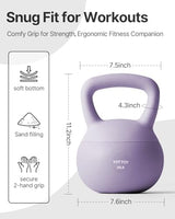 YOTTOY Soft Kettlebell,Kettlebell Anti-Slip Grip Weight for Home Workouts, Kettlebells Set Strength and Safety Guaranteed