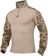 XKTTAC Combat Tactical Shirt for Men with 2-4 Pockets Airsoft-Military-Paintball-Camping Gear Army Security Clothes