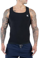 Kewlioo Men's Heat Trapping Pullover Sweat Enhancing Vest - Sauna Suit Shirt Compression Vest Shapewear Top for Gym Exercise