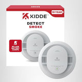 Kidde Smoke Detector, 10-Year Battery Powered, with LED Status Lights, 85 dB Alarm, 5-inches, 20SD10, 1 Pack
