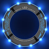 TOSY Flying Ring - 12 LEDs, Super Bright, Lost Mode, Auto Light Up, Camping Essentials for Kids/Teens/Boy/Girl, Safe & Soft, Waterproof, Pool/Beach Games, Lightweight Toy (Green)