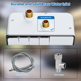 Hibbent Bidet Attachment for Toilet, Non-Electric Dual Nozzle for Frontal & Rear Wash, Adjustable Water Pressure Control, Fresh Water Bidet Toilet Seat, Self Cleaning Water Sprayer, Matte Black