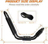 Kayak Roof Rack, 1 Pair J-Bar Roof Rack with 2 Ropes. Heavy Duty Kayak Roof Carrier for Your Canoe SUV and Trucks