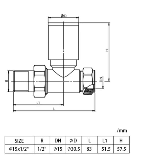 Sandy Beach Grey Straight Radiator Valves - Anthracite Radiator Valves, Grey Towel Radiator - 15mm