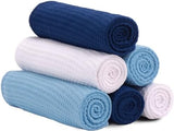 S&T INC. Microfiber Gym Towels, Yoga Towel for Home and Gym Bag, 16 Inch x 27 Inch, 6 Pack