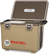 Engel UC7 7.5qt Leak-Proof, Air Tight, Drybox Cooler and Small Hard Shell Lunchbox for Men and Women