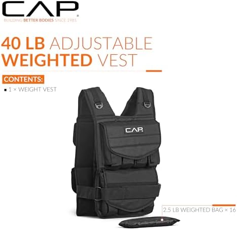 CAP Barbell Adjustable Weighted Vest | Various Sizes