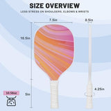 DULCE DOM Pickleball Paddles Set of 2/4 - USAPA Approved, Fiberglass Surface Pickleball Racket with 4 Indoor Outdoor Pickleball Balls and Pickleball Bag, Ideal Training Equipment Gift for Men & Women