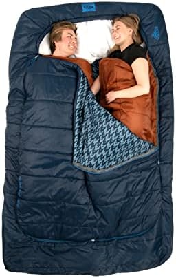 Kelty Tru.Comfort Doublewide 20 Degree Sleeping Bag – Two Person Synthetic Camping Sleeping Bag for Couples & Family Camping