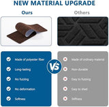 Stair Treads for Wooden Steps Indoor, 15 Pack 8" X 30" Non Slip Carpet Stair Treads with Reusable Adhesive for Kids Elders and Dogs, Surface Polyester TPR Backing Stair Rugs, Brown