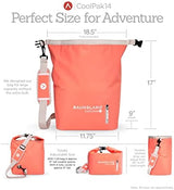 Insulated Cooler Bag - Waterproof & Leakproof for Camping, Kayak, Beach, Travel, Fishing, Picnics, Hiking, Backpacking, and Adventure