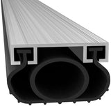 Garage Door Seals Bottom Rubber Weather Stripping Kit Replacement, U+O Ring Weatherproof Threshold Buffering Sealing Rubber, 1/4 Inch T Ends, 4 Inch Width (20 Ft)