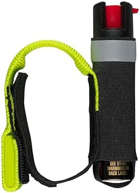 SABRE Runner Pepper Gel, Maximum Police Strength OC Spray, Reflective Hand Strap for Easy Carry & Quick Access, 0.67 fl oz, Secure & Easy to Use Safety, Optional Clip-On Alarm & LED Armband Combos