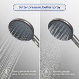 hai Smart Shower Head, Bluetooth Handheld Water Saving Showerhead with Adjustable High Pressure to Spa-Like Mist, Stainless Steel, Easy Installation, Customizable LED Lights, Citron, 1.8 GPM