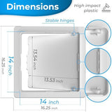 Access Panel for Drywall - 14 x 14 inch - Wall Hole Cover - Access Door - Plumbing Access Panel for Drywall - Heavy Durable Plastic White