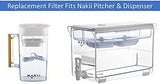 Nakii Water Pitcher Replacement Filter for NFP-100, 3 Count