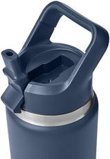 YETI Rambler 26 oz Bottle, Vacuum Insulated, Stainless Steel with Color Matching Straw Cap