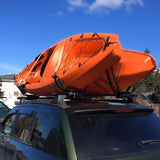 Kayak Roof Rack for 2 Kayaks Carrier, Kayak J Bar Hooks Roof Mount Racks for Universal Cars, SUV, Truck, Set of 4