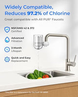 Waterdrop RF3375 NSF Certified Water Filter, Replacement for Pur® PUR® PLUS RF3375 (RF33752V2) Faucet Water Filter (Pack of 3),Model No.: WD-C08B