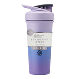 BlenderBottle Sport Sleek Insulated Stainless Steel Shaker Bottle with Wire Whisk, 25-Ounce, Lavender Ombre – Protein Shakes & Hydration for Athletes & Fitness Enthusiasts, Easy Mixing, Slim Easy to Hold, Keeps Drinks Cold, Lockable Lid