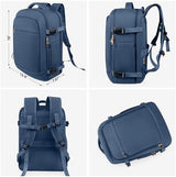 Travel Backpack, Carry-on Backpack for Men Women, Travel Backpack Carry on Flight Approved, 40L Personal Item Backpack Personal Item Backpack Bag, Travel Essentials, Dark Blue