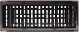 Decor Grates AJH412-RB Oriental Floor Register, 4x12 Inches, Rubbed Bronze Finish