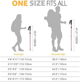 Covacure Hiking Poles Collapsible Trekking Poles - Aluminum Alloy 7075 Walking Sticks for Hiking with Telescopic & Foldable Tri-fold Design Hiking Gear for Women Men, Hiking, Camping, Climbing