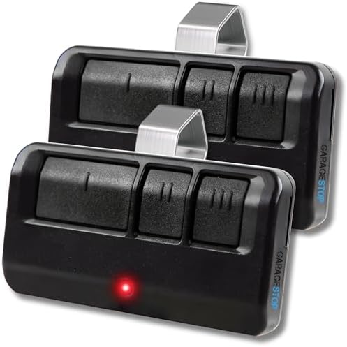 Garage Stop 2X 893LM 893Max for Chamberlain Craftsman Liftmaster Garage Door Opener Remote, Black Limited Edition, 1993 to Present Garage Clicker, Garage Door Remote Replacement