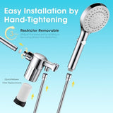 Shower Head with Handheld, Filtered Shower Head with 80" Extra Long Hose, 20-Stage Filter for Softening Hard Water to Improve Hair and Skin Problems