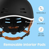 Retrospec Remi Adult Bike Helmet for Men & Women - Bicycle Helmet for Commuting, Road Biking, Skating with Adjustable Dial