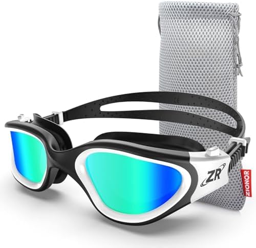 ZIONOR G1 Polarized Swimming Goggles for Unisex Adult Women Anti Fog 100% Anti UV Diving Goggles