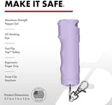 SABRE Pepper Gel with Fast Flip Top, Maximum Strength OC Spray, Snap Clip for Easy Carry and Fast Access, Finger Grip for More Accurate and Faster Aim, UV Marking Dye, 0.54 fl oz, Easy to Use Safety