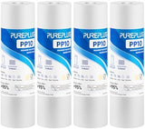 PUREPLUS 5 Micron 10" x 2.5" Whole House Sediment Home Water Filter Cartridge Replacement for Any 10 inch RO Unit, Culligan P5, Aqua-Pure AP110, Dupont WFPFC5002, CFS10, WHKF-G05, 4Pack
