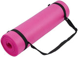 Yoga Mat, 1/2-Inch Extra Thick High Density Exercise Mat, Anti-Tear Exercise Yoga Mat with Carrying Strap, Suitable for Various Yoga Exercises