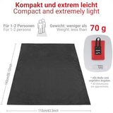 Pocket Picnic Blanket for 1-2 Persons, 43x55″ Sand Free Beach Blanket, Water-Repellent Compact Small Beach Mat, Lightweight Picnic Mat for Outdoor Hiking Camping Travel(Black)