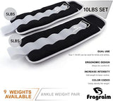 Ankle Weights for Women, Men and Kids - 1/2/3/4/6/8/10/12/15/20 LBS 1 Pair Strength Training Wrist/Leg/Arm Weight with Adjustable Strap for Jogging, Gymnastics, Aerobics, Physical Therapy