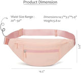 MAXTOP Large Crossbody Fanny Pack with 4-Zipper Pockets,Gifts for Enjoy Sports Festival Workout Traveling Running Casual Hands-Free Wallets Waist Pack Phone Bag Carrying All Phones