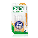 GUM Proxabrush Go-Betweens - Ultra Tight - Interdental Brushes - Soft Bristled Dental Picks for Plaque Removal Health - Safe for Braces & Dental Devices, 10ct (Pack of 6)