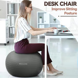 Anti-Burst and Slip Resistant Exercise Ball - Yoga, Fitness, Birthing Ball With Quick Pump, 2,000-Pound Capacity, Multiple Colors and Sizes