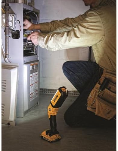 DEWALT 20V MAX LED Work Light, Rechargeable Flashlight, Pivoting Head, Bare Tool Only (DCL050)