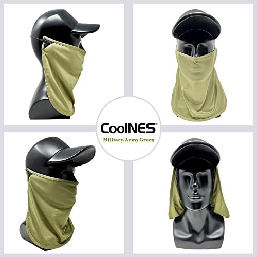 UV Sun Protection Neck Drape Adjustable Multifunctional 2 in 1 Face Covering for Outdoor Fishing - Unisex