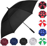 MRTLLOA 54/62/68/72 Inch Automatic Open Golf Umbrella, Extra Large Oversize Double Canopy Vented Windproof Waterproof Stick Umbrellas for Rain