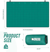 covacure Camping Blanket - Outdoor Travel Blanket, Packable, Puffy Blanket, Lightweight & Warm Quilt for Camping, Hiking, Backpacking, Outdoors, Travel, Beach（Blue）