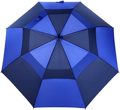 MRTLLOA 54/62/68/72 Inch Automatic Open Golf Umbrella, Extra Large Oversize Double Canopy Vented Windproof Waterproof Stick Umbrellas for Rain