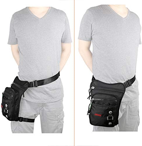Thigh Pack, Larswon Leg Bag Thigh Pouch Bag Tactical Waist Bag Motorcycle Bag Waterproof
