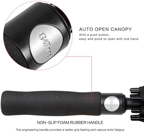 G4Free 47/54/62/68 Inch Automatic Open Golf Umbrella Oversize Extra Large Double Canopy Vented Windproof Waterproof Stick Umbrellas