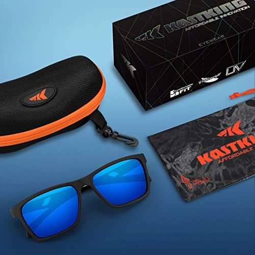 KastKing FlatRock Polarized Sport Sunglasses for Men and Women, Ideal for Driving Fishing Cycling Running, UV Protection