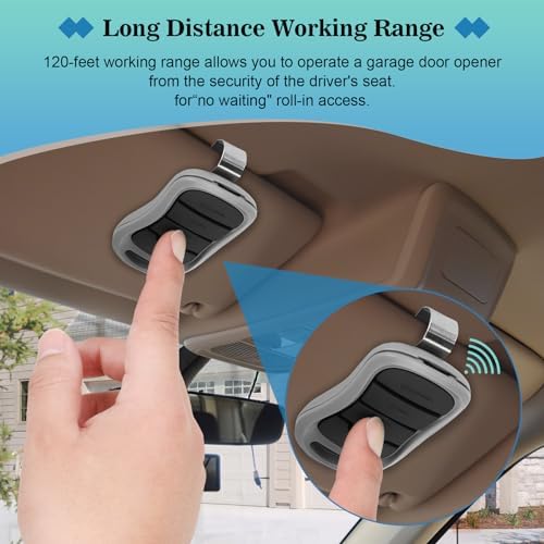 2 for Genie Garage Door Opener Remote, Compatible with Genie IntelliCode/Overhead CodeDodger Garage Door Openers, G3T-R O3T-A O3T-BX 315/390MHZ, 3-Years-Warranty